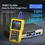 تستر کابل شبکه NOYAFA مدل NF-8504 با نمایشگر رنگی PoE - Image 4